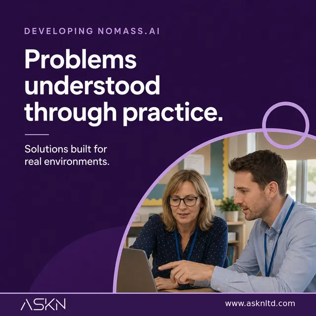 Developing Nomass.AI: problems understood through practice.